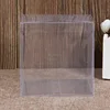 Good quality wholesale square logo printing transparent plastic PVC packaging box