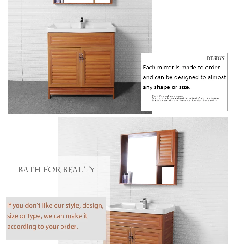 Hotel Elegant Bathroom Sink With Cabinet Wash Basin Vanities