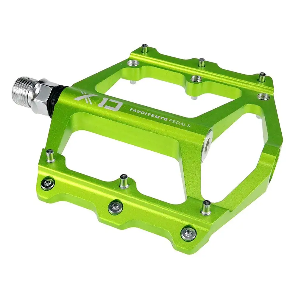 skyning Bike Bearing Pedals, XD Flat Mountain Bike Anti-slip Pedals Application for Mountain Bikes, Road Bikes (1 pair)
