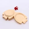 Disposable pine wooden unique serving fish shape plate