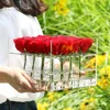 popular elements Acrylic Rose Flower Box Flower Gift Box with Cover Romantic Flower Fresh-Keeping Box for Girlfriend Wife