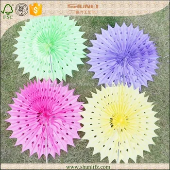 Birthday Party Decorations Hanging Ceiling Tissue Paper Daisy Fan Buy Tissue Paper Daisy Fan Ceiling Tissue Paper Daisy Fan Hanging Tissue Paper