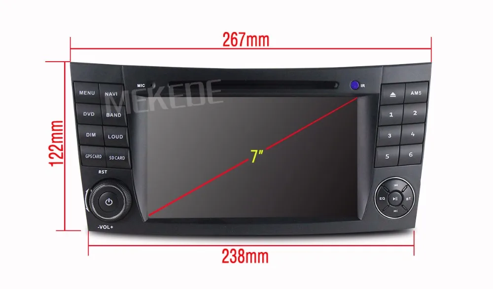 Sale Free shipping! Car dvd multimedia player radio for Mercedes/Benz E Class W211 CLK/W209 W219 W463 GPS Navigation RDS BT Canbus 9