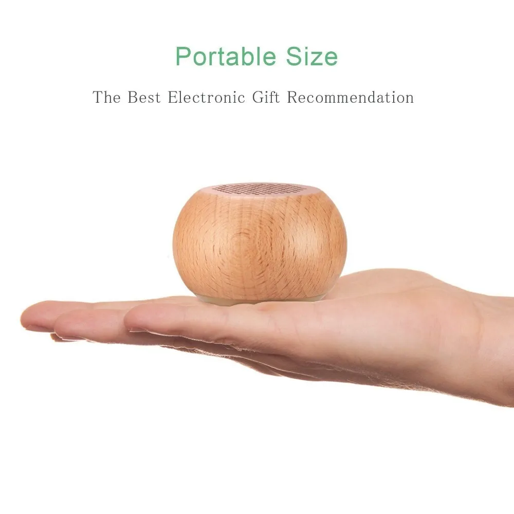 OEM wireless bluetooth wooden speaker smart subwoofer mini portable speakers with TWS funtion - ANKUX.COM