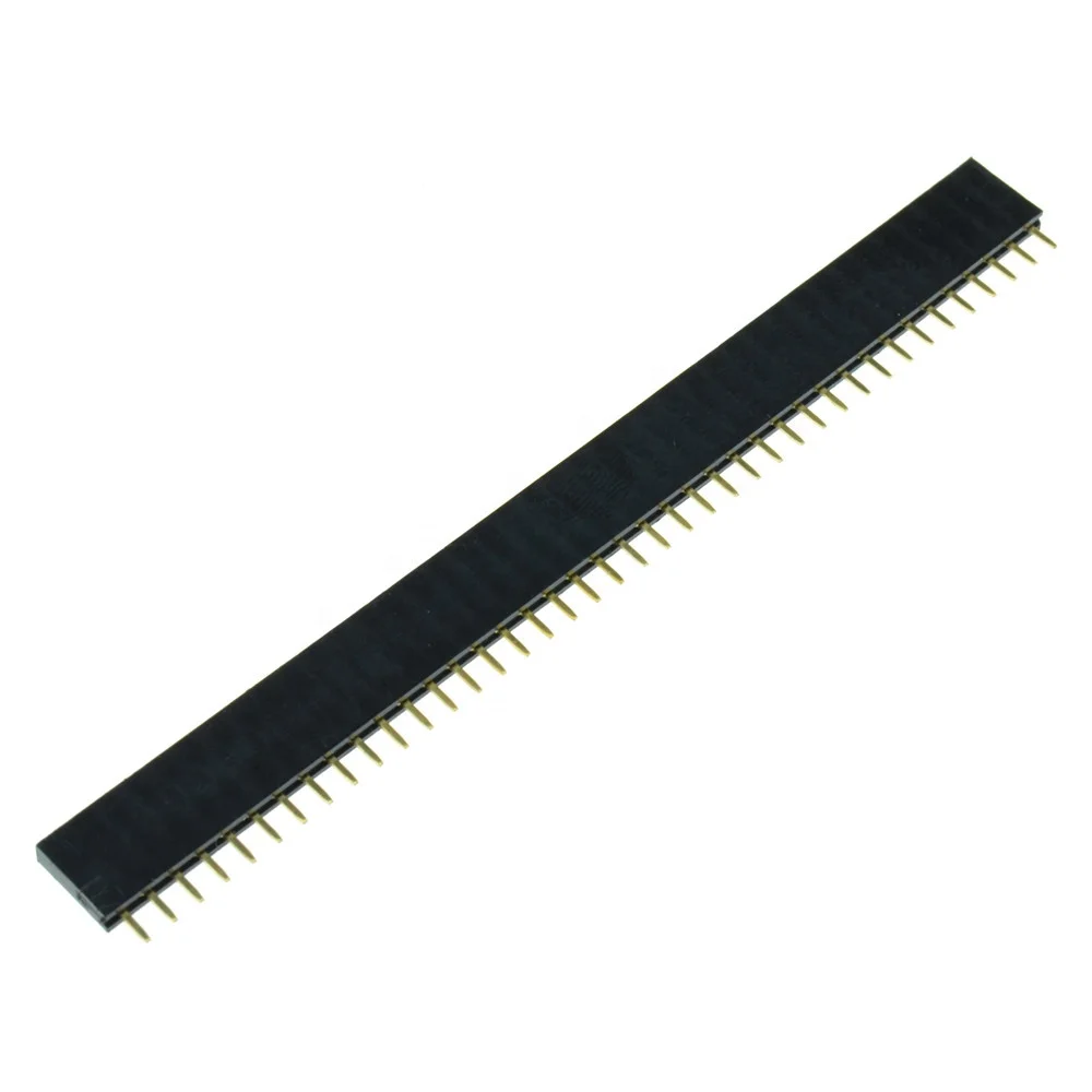 10Pcs 2.54mm Single Row 40Pin Straight Female Pin Header Strip for PBC Ardunio