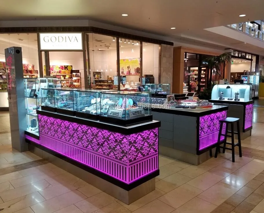 10*10ft Mall Perfume Display Showcase/ Display Showcase For Retail