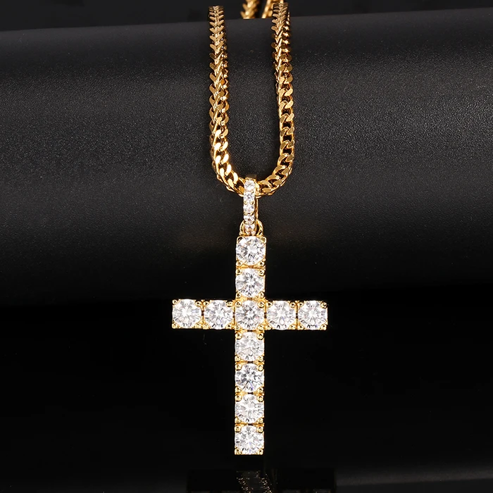 Missjewelry Wholesale Cross Necklace Bulk Sale,Men Gold Diamond Cross