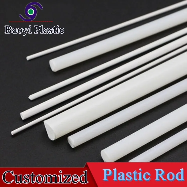 Plastique Rond Tige POM Tige 10mm Dia Bleu Ingénierie Plastique Rond Tige 3Pcs