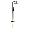 Rainfall Systems Black Shower Tap Hand Bathroom Accessories Shower Faucet