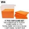 Plastic educational equipment math set toy cube