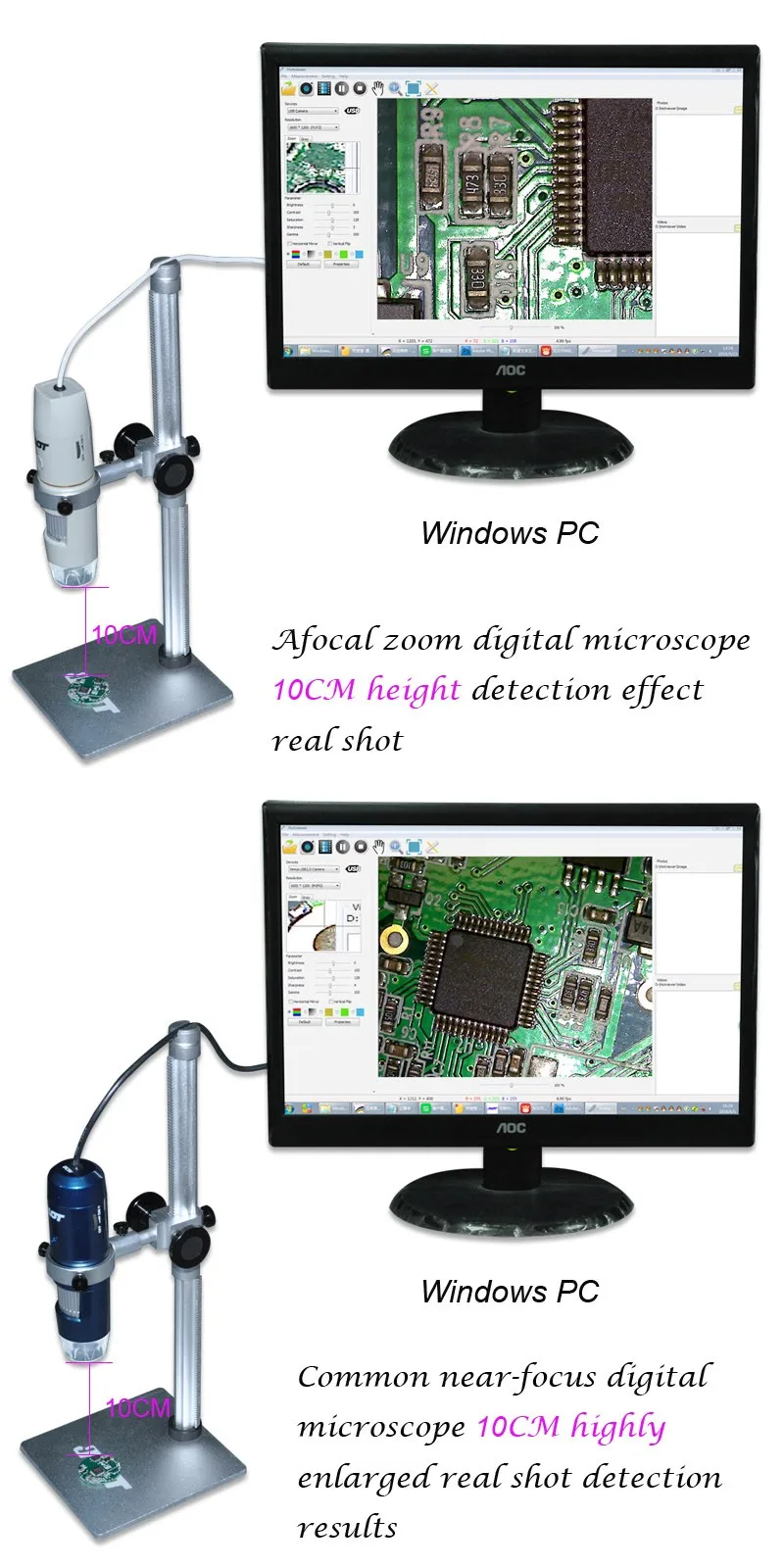 Digital microscope factory professional Far-focus portable ...