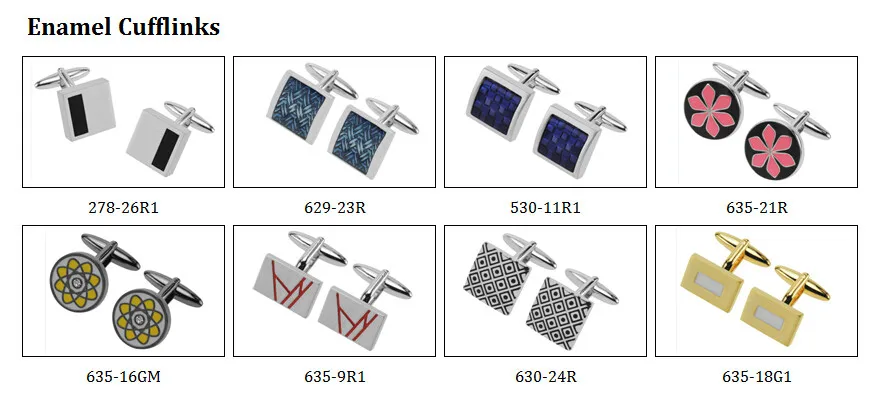 enamel cufflinks 201601