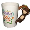 3D Monkey frog flamingo cups