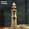 Hot selling wooden lighthouse craft Creative design Natural Wooden Antique lighthouse