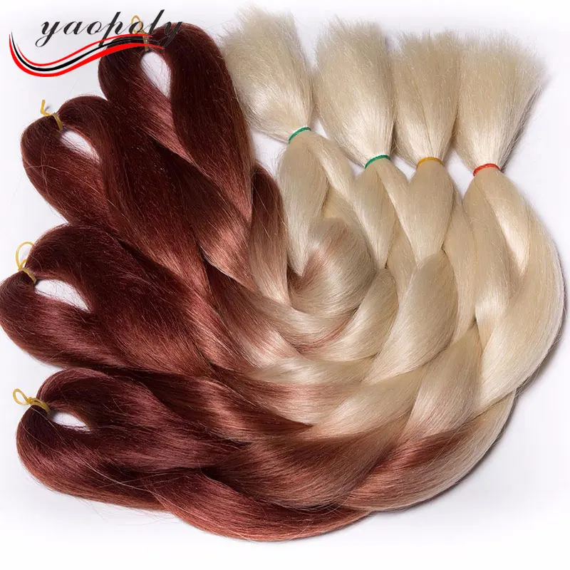 Wholesale Two Tone Synthetic Ombre Marley Hair Braid Synthetic 24inch 