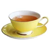 fine porcelain yellow cup saucer pink tea cups red colored coffee cup set