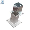 Steel post base pole hot dipped galvanized angle bracket