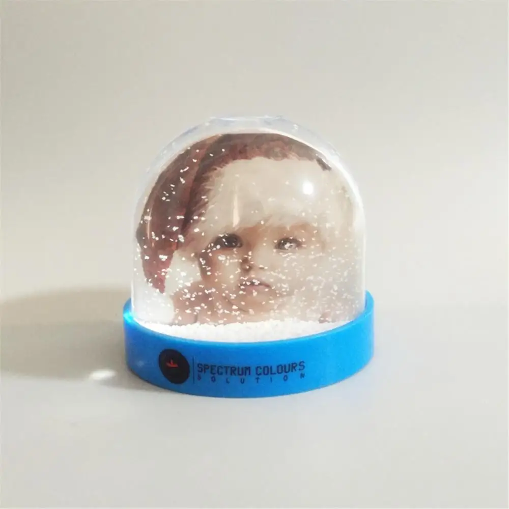 Promotional Photo Snow Globe Picture Frame Snow Ball For Christmas