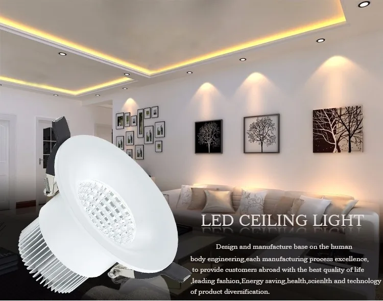 CCC SAA CE approved 3W 5W 9W 12W dimmable led downlight slim