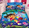 Cartoon Single Size Luxury 3pc Duvet Cover , Microfiber Comforter 3D kids character bedding.