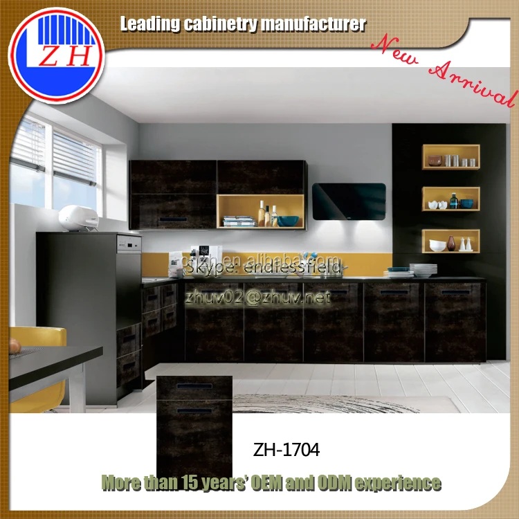 Tan Glossy Kitchen Cabinetry zhihua new arrival stone marble series glossy finish marble and granite kitchen cabinets designs zh1704