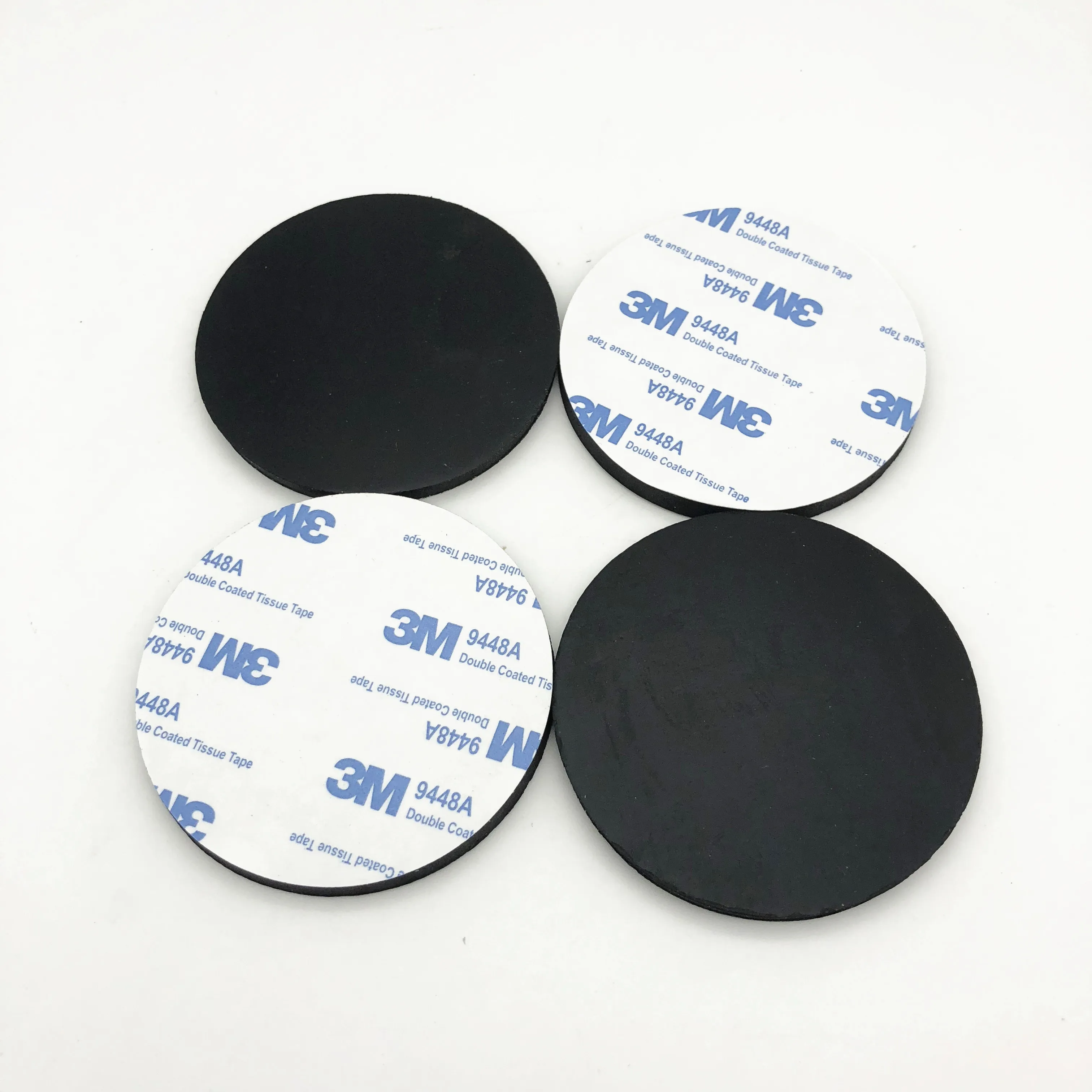 5mm Thickness 70mm Diameter Self Adhesive Silicon Antislip Pad Rubber