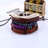 Yiwu High Quality Fashion Jewelry Multi Layer Leather Bracelet For Men
