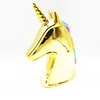 furnishing articles gold platedgilding unicorn porcelain ceramic figurines for home decor Decoration Piggy Bank china