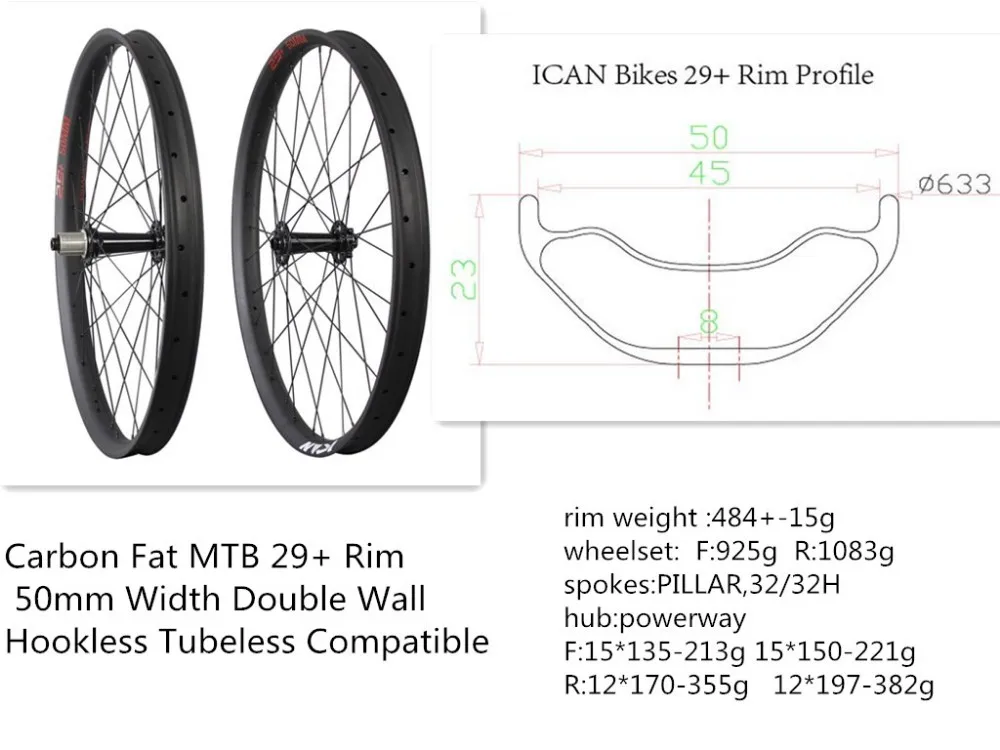 29 plus carbon wheelset