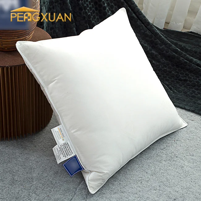 Eco Friendly 16x16 18x18 Down Pillow Inserts Organic Cotton Pillow