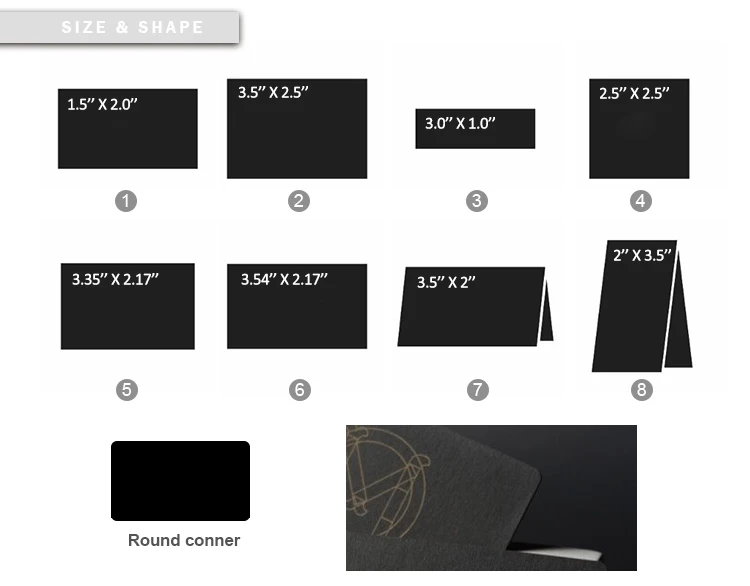 Customized Logo  printing white pvc paper business card 