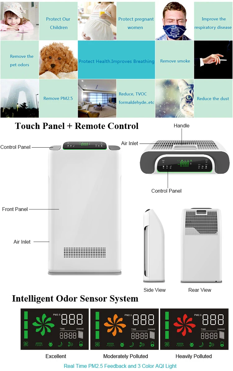 Olansi K06C 7 Purification Ionizer UV Light Air Purifier Anti Virus