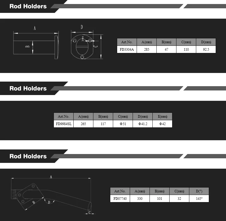Marine Hardware Boat Steel Fishing Boat Rod Holder Buy