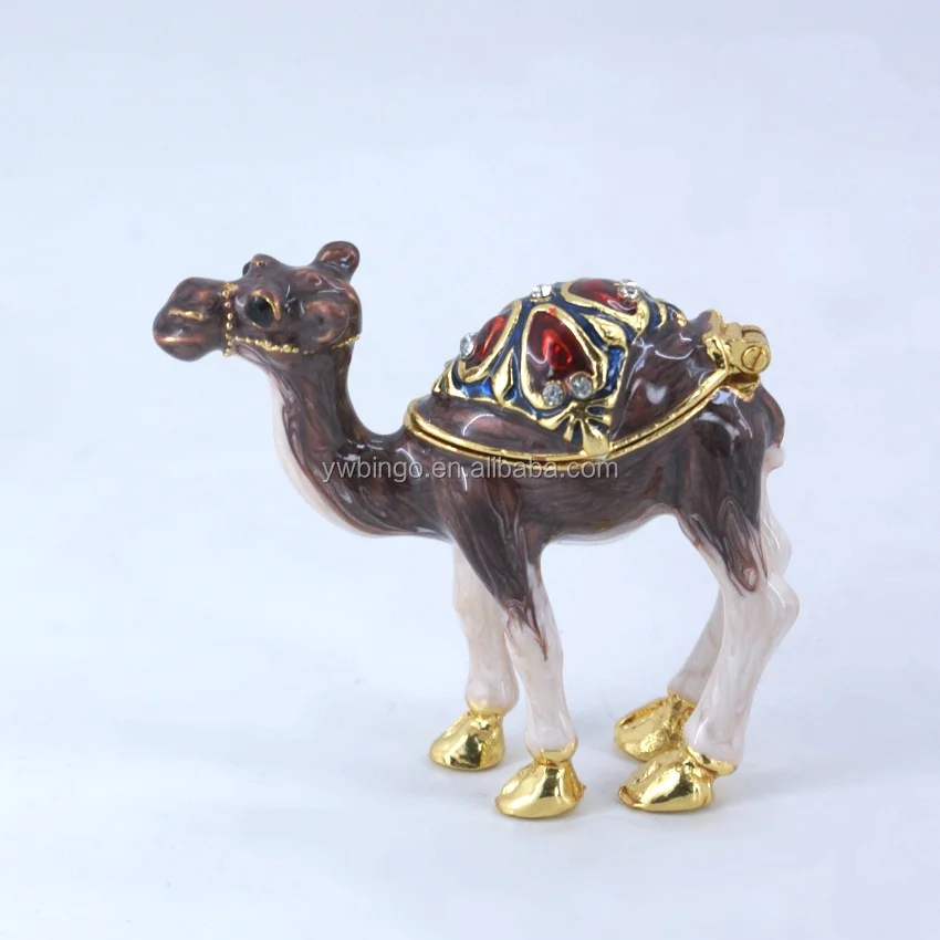 African Camel Metal Jewelry Box Silver Plated Trinket Box (m4430) Buy
