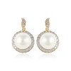 91757 Fashion high quality christmas gift multicolor pearl stud earring