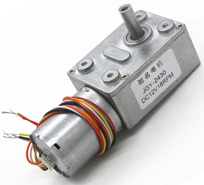 DC12V 24V JGY2430 Gearbox Turbo Worm Gear Brushless DC Motor with Speed Control
