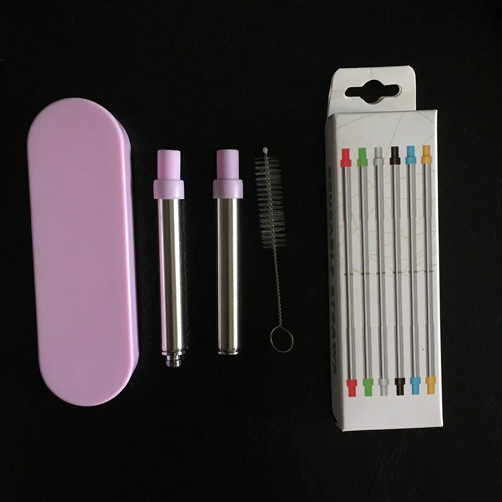 Folding Straw Portable Retractable Reusable Expandable Long Drinking