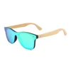Custom High Quality Bamboo Temple One Piece Lens Sunglasses For Men