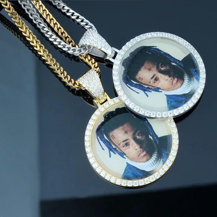 Men Gold Necklace With Customized Ice Pendant Buy Customized Ice