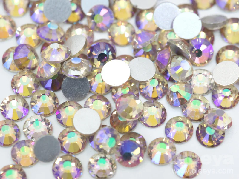 Wholesale Newest Moonlight Color Nail Art Crystal Rhinestone SS20 Flat Back Round Non Hot Fix Rhinestone for Nails