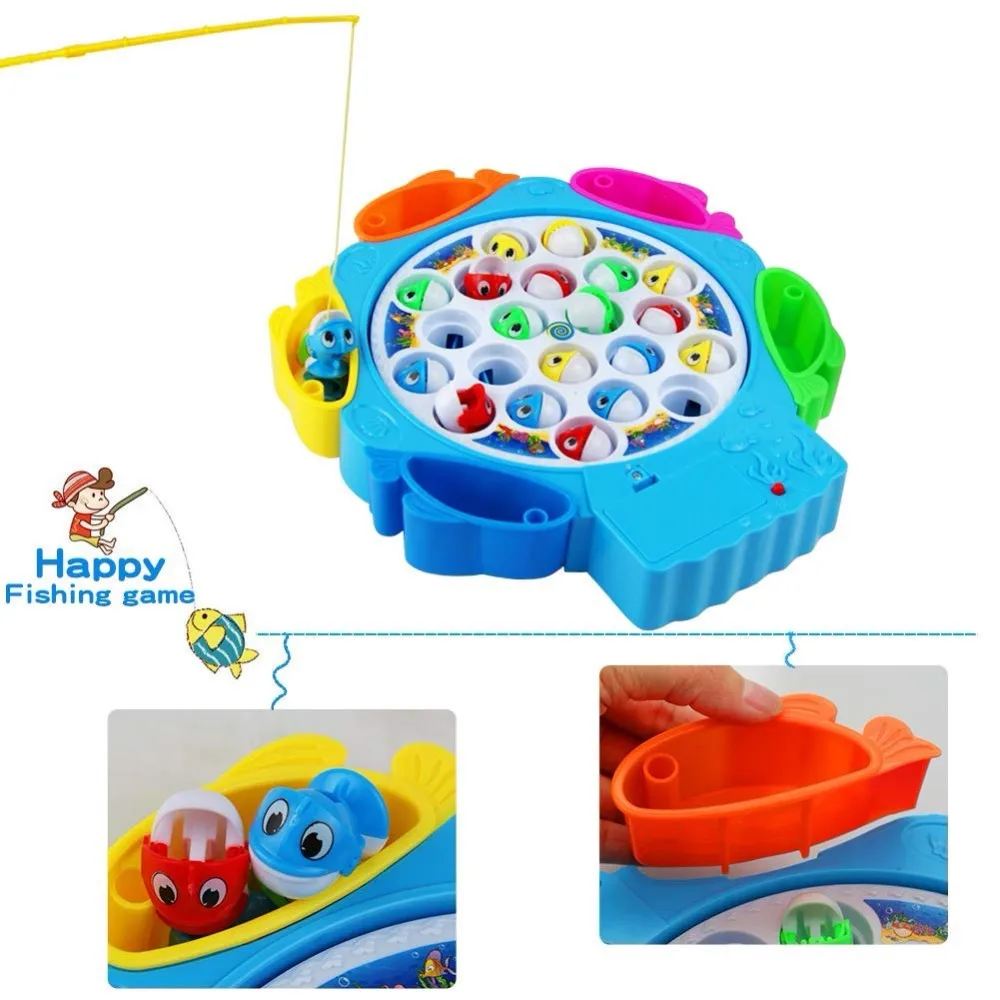 Fish Game Toy Fishing Musical Toys Kids Fishing Rod Set Board Games