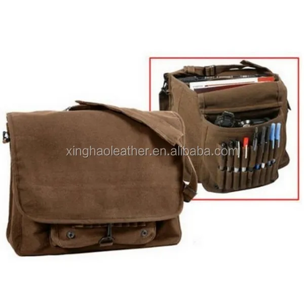 Vintage Heavy Duty Canvas Tool Bag Military Whole Waxed Vintage Heavy Duty Canvas Tool Bag Military Whole Waxed Shoulder For Men