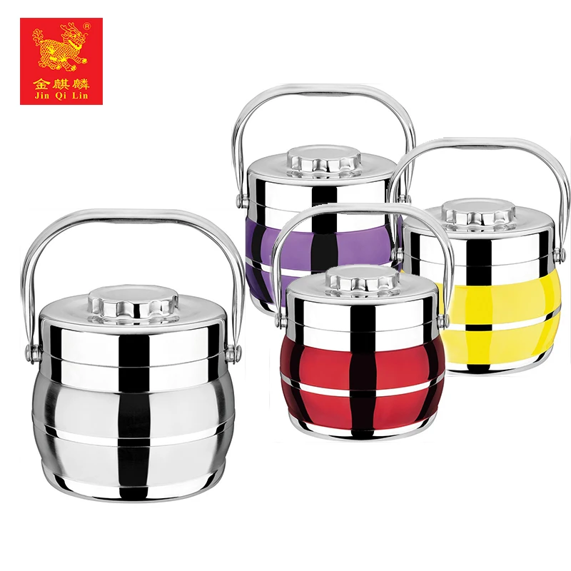 New Item Colorful Metal Handle Stainless Steel Hot Food Delivery Containers From China Buy Hot