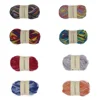 Wonderful mixed color dyed 100% wool scarf knitting yarn roving wool yarn