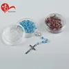 wholesale custom catholic religious plastic rosary craft gift package