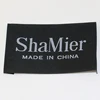 Factory Custom Garment Neck Labels Apparel Centre Fold Woven Label Woven Garment Label