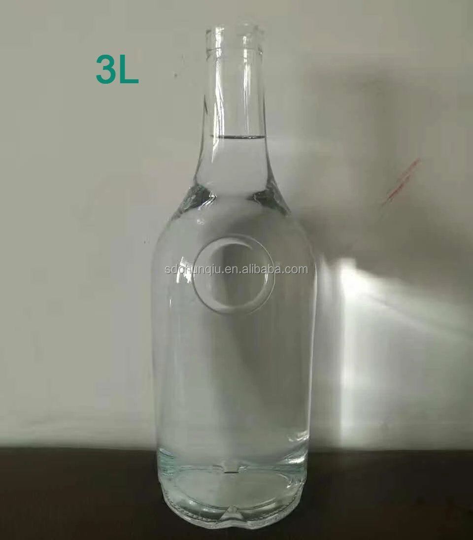 1500ml 1.5l Big Large Bell Shape Brandy Wine Glass Bottle Super Flint