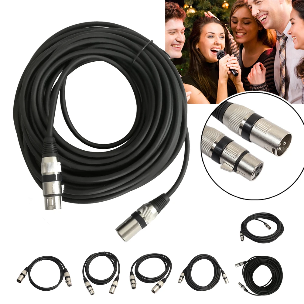 5m/10m/15m/20m Xlr 3 Pin Male Mic Cable Two Core Screened Cable Male To Female Audio Extension
