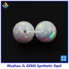 Hot Sale Synthetic White Fire & Snow Opal Ball,Lab Created Opal Beads