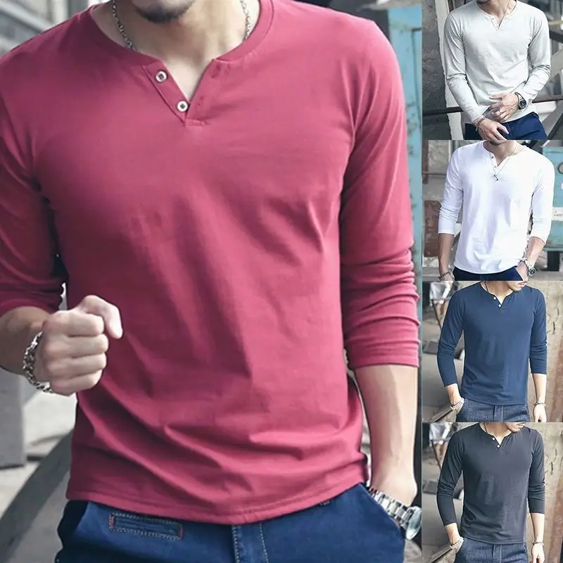 Fashion Mens Long Sleeve Deep Scoop Neck T Shirt For Men Buy Deep Scoop Neck T Shirt For Men